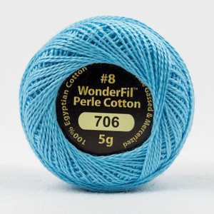 SUMMER SKIES-#8 Perle cotton, 2-ply 100% long staple Egyptian cotton (EL5G-706) 