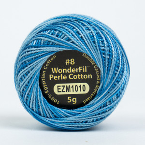 OCEANIC-#8 Perle cotton, 2-ply 100% long staple Egyptian cotton in variegated colors (EL5GM-1010) OCEANIC-#8 Perle cotton, 2-ply 100% long staple Egyptian cotton in variegated colors (EL5GM-1010)