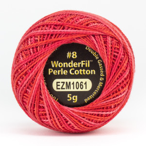 OSE BUSH-#8 Perle cotton, 2-ply 100% long staple Egyptian cotton in variegated colors (EL5GM-1061)