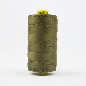 WONDERFIL SPAGETTI-ARMY GREEN-12wt 3-ply Double-Gassed Egyptian cotton. (SP4-22)