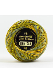 WONDERFIL ELEGANZA-CRÈME BANKSIA#8 Perle cotton, 2-ply 100% long staple Egyptian cotton in variegated colors. (EL5GM-1083)