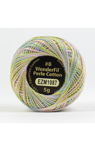 WONDERFIL ELEGANZA-FAIRY FLOSS-#8 Perle cotton, 2-ply 100% long staple Egyptian cotton in variegated colors (EL5GM-1087)
