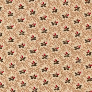 DHER1015-Light Brown Flowers