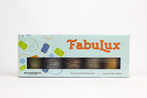 NEUTRALS
FABULUX THREAD PACK - 40WT/3PLY
5 SPOOLS/PK NEUTRALS
FABULUX THREAD PACK - 40WT/3PLY
5 SPOOLS/PK