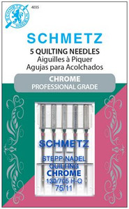 Schmetz Chrome Quilting 75/11 Carded 5 Pack Schmetz Chrome Quilting 75/11 Carded 5 Pack