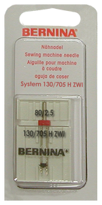 BERNINA - 130/705H - UNIVERSAL TWIN - #080 - 2.5MM WIDTH