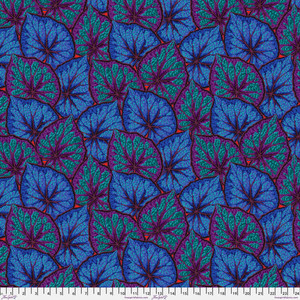 Begonia - Cobalt, Kaffe Fassett Collective, PWPJ018, per 1/2 yard
