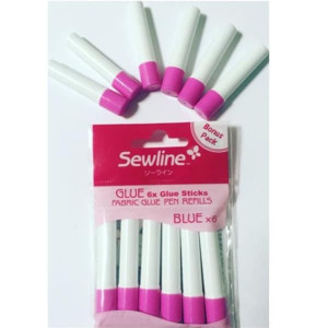 Sewline Glue Sticks Blue x 6 in a package Sewline Glue Sticks Blue x 6 in a package