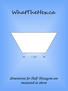 Half Hexagon Acrylic Template Half Hexagon Acrylic Template