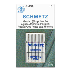 Schmetz NeedleChrome Microtex (Sharp) 90/14 (Pack of 5) Schmetz NeedleChrome Microtex (Sharp) 90/14 (Pack of 5)
