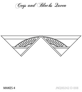 Quiltworx, Cogs and Blocks JNQ00242-D-008 Queen Border Mixer 99"X 99" Quiltworx, Cogs and Blocks JNQ00242-D-008 Queen Border Mixer 99"X 99"