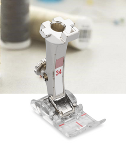 #34 Presser Foot
5.5 mm stitch width #34 Presser Foot
5.5 mm stitch width