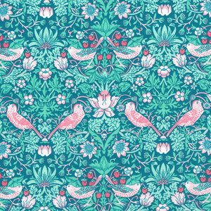 Liberty Tana Lawn Fabric,  Strawberry Thief Wild Mint X  per  1/2 yard Liberty Tana Lawn Fabric,  Strawberry Thief Wild Mint X  per  1/2 yard