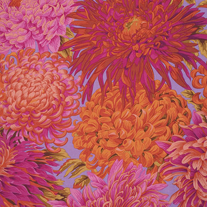 Japanese Chrysanthemum antique, Philip Jacobs, per 1/2 yard