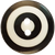 Kaffe Fassett Button Target, black & white 15mm / each Kaffe Fassett Button Target, black & white 15mm / each