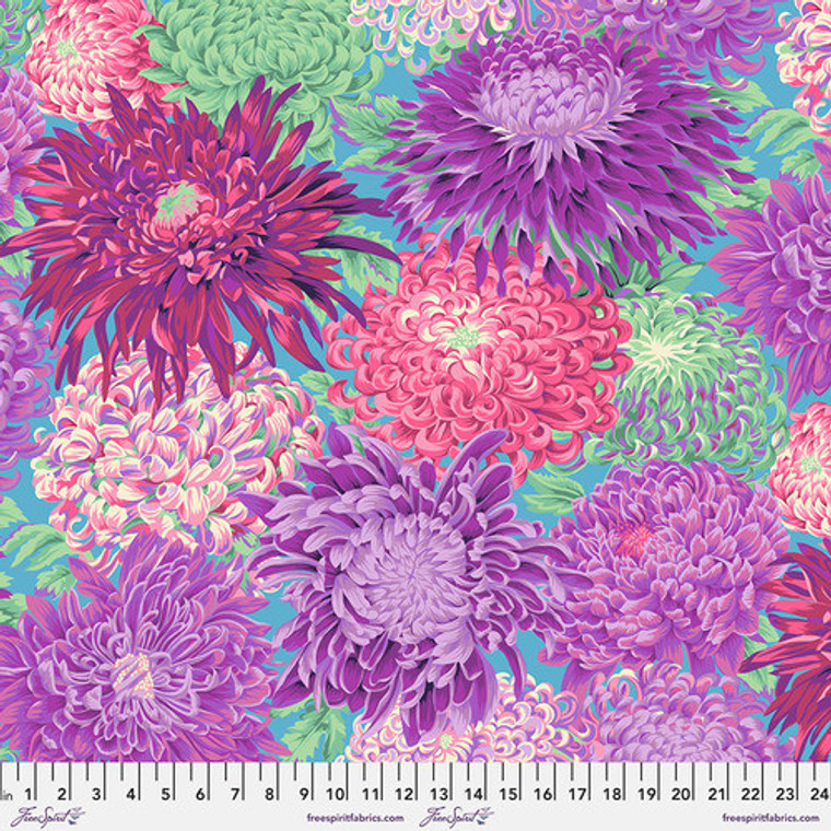 Remant Wide Back, Japanese  Chrysanthemum, Magenta,   104" x 108"  Philip Jacobs, QBPJ003 Remant Wide Back, Japanese  Chrysanthemum, Magenta,   104" x 108"  Philip Jacobs, QBPJ003