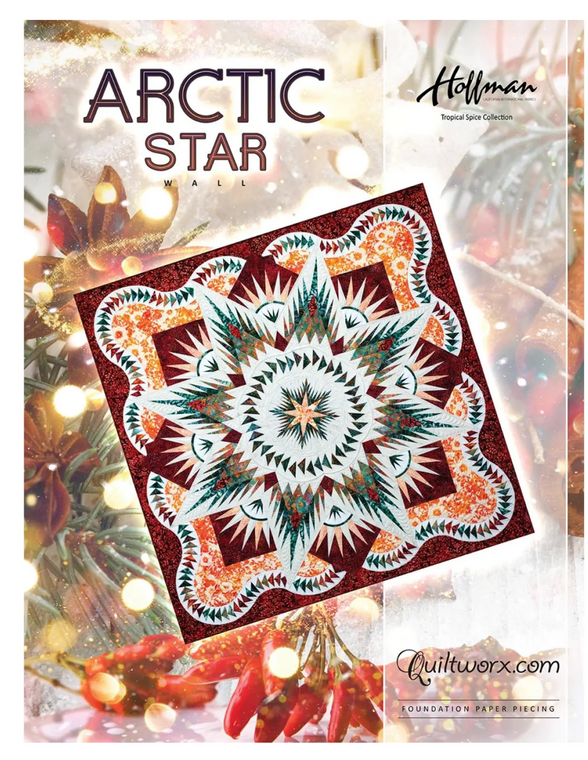 Quiltworx Arctic Star pattern and papers