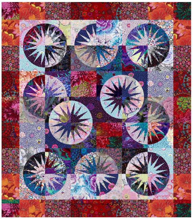 Quiltworx, Kit, Desert Sky featuring Kaffe Fassett Collective fabric & pattern