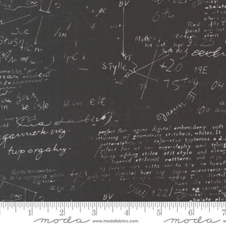 IRREGULAR Modern Backgrounds 108″ By Zen Chic For Moda Physics – Black 108" X 101"