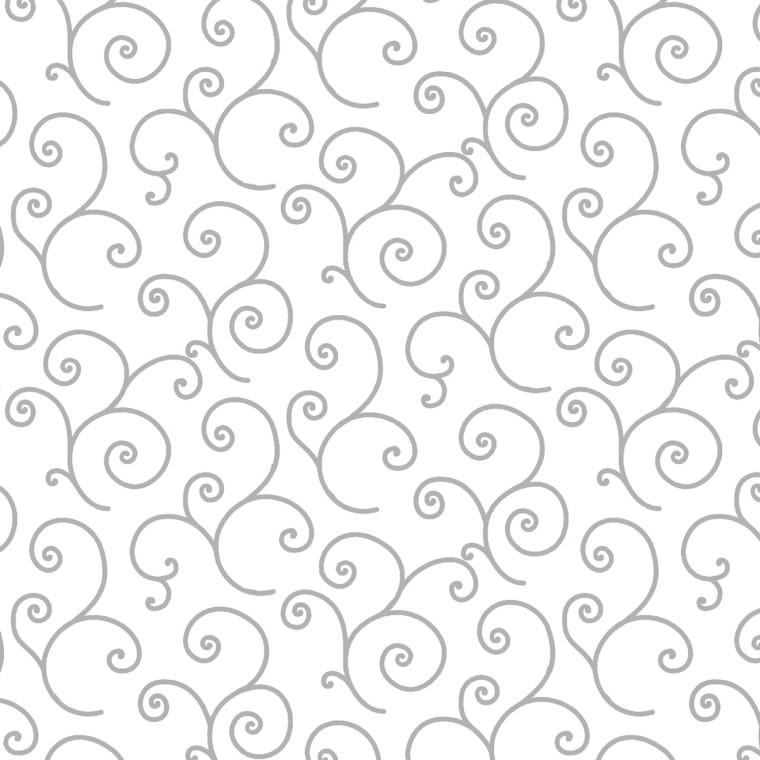 White/Gray - Scroll per 1/2 yard