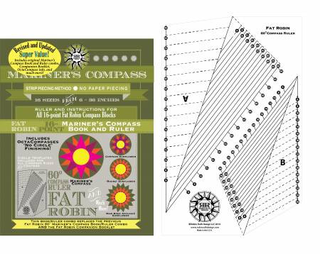 Robin Ruth, Fat Robin 16Point Mariners Compass Book and Ruler