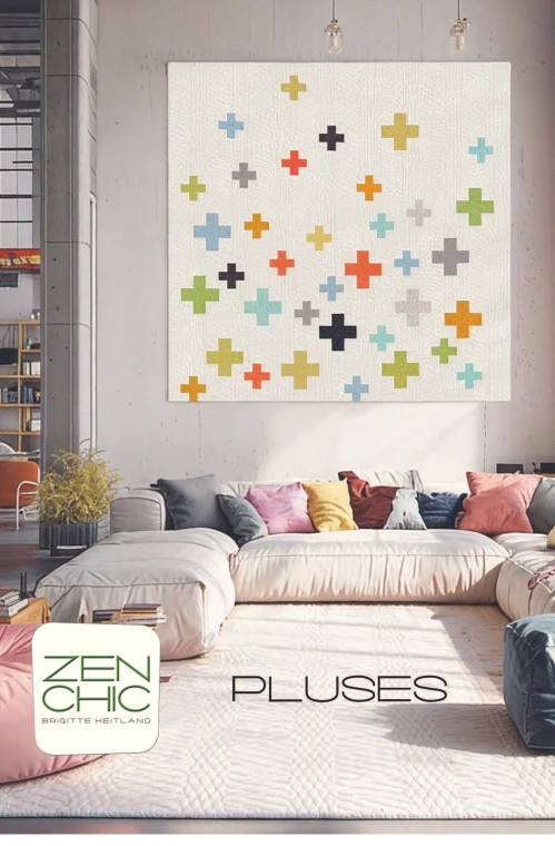 Pluses Quilt PDF pattern by Brigitte Heitland - Zen Chic