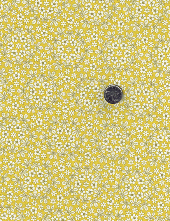 Liberty Piccadilly Poplin, yellow per 1/2 yard