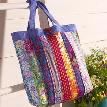 Patchwork Tote Bag - PDF Pattern - Hyggeligt Fabrics