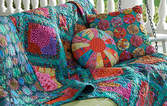 アクセサリー CAREERING QUILT 701 (SV) pierce Jewel Frames Quilt - pdf pattern - Hyggeligt Fabrics