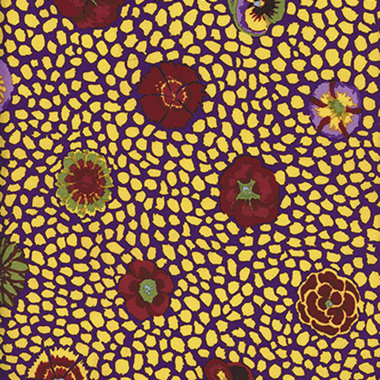 Guinea Flower - Yellow, Kaffe Fassett Classic, GP59, per 1/2 yard