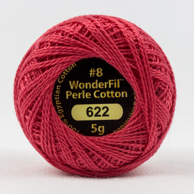 BRIGHT LIPSTICK-#8 Perle cotton, 2-ply 100% long staple Egyptian cotton (EL5G-622)