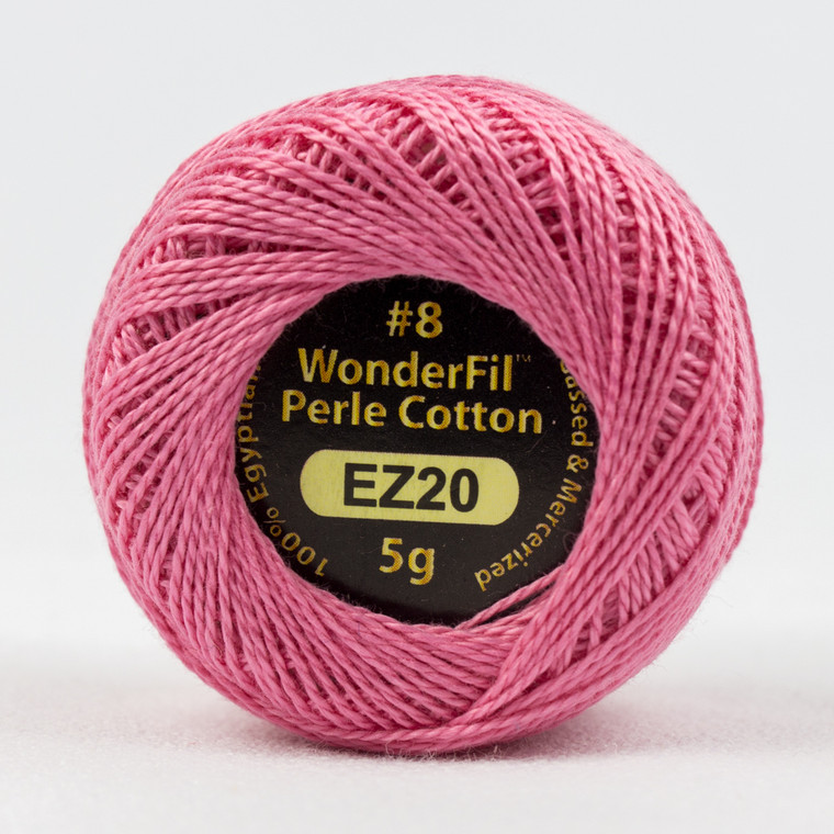 FLAMINGO-#8 Perle cotton, 2-ply 100% long staple Egyptian cotton (EL5G-20)