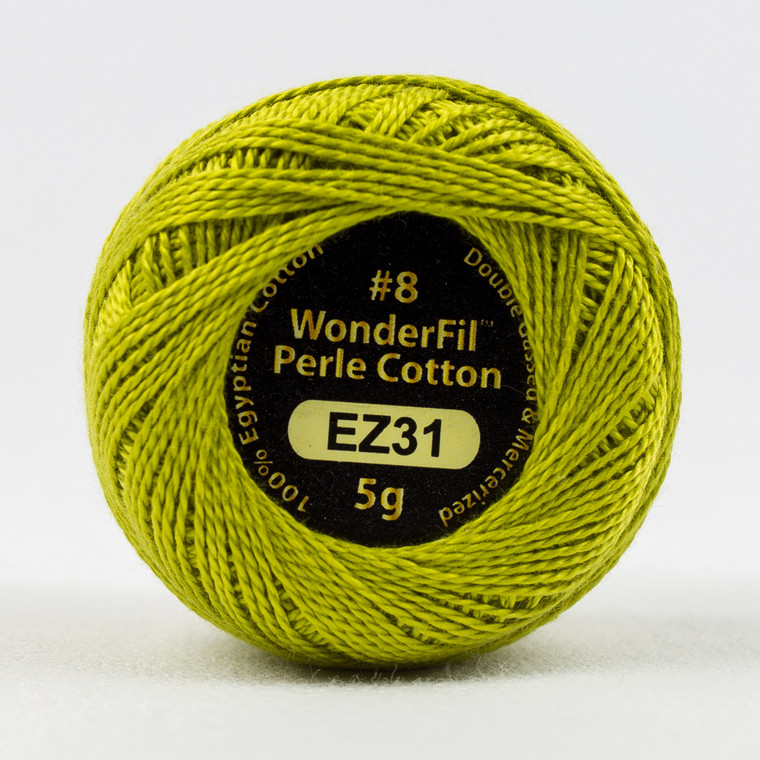 LEMONGRASS-#8 Perle cotton, 2-ply 100% long staple Egyptian cotton (EL5G-31)