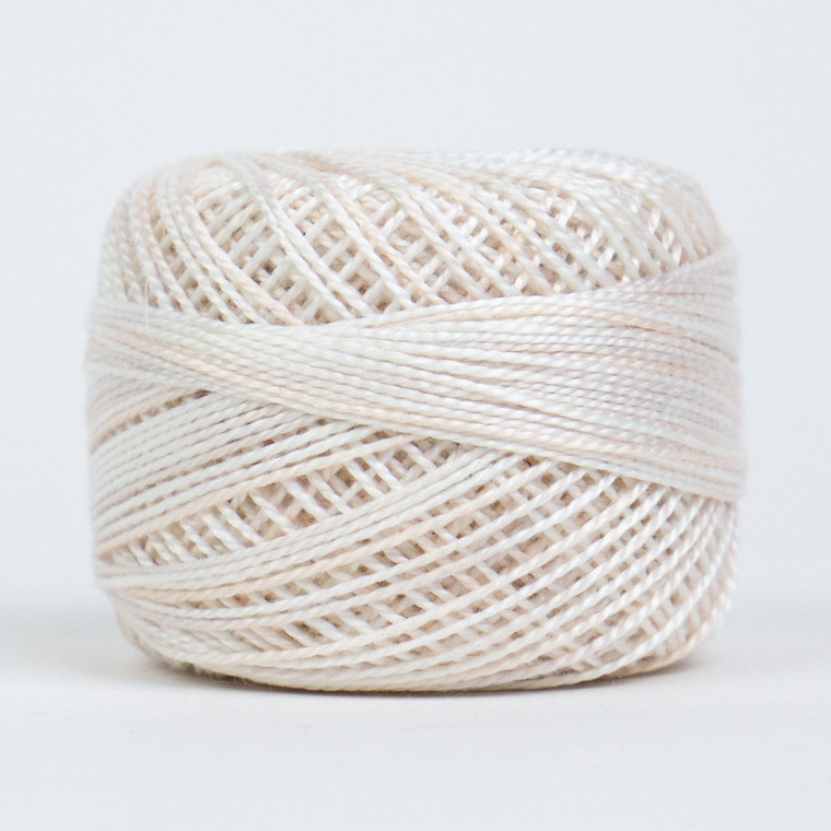 PASTEL PEACH-#8 Perle cotton, 2-ply 100% long staple Egyptian cotton in variegated colors (EL5GM-1011)