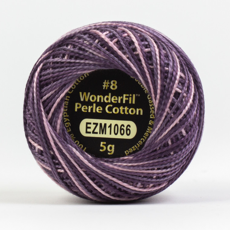 WONDERFIL ELEGANZA-Sultry Night#8 Perle cotton, 2-ply 100% long staple Egyptian cotton in variegated colors (EL5GM-1066)