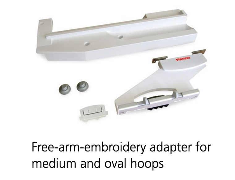 Free-Arm Embroidery Adapter for Medium and Oval Hoops