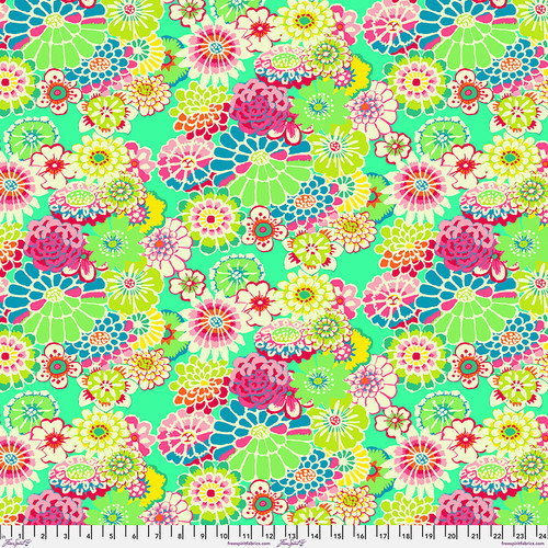 Asian Circles * Green, PWGP89 per 1/2 yard