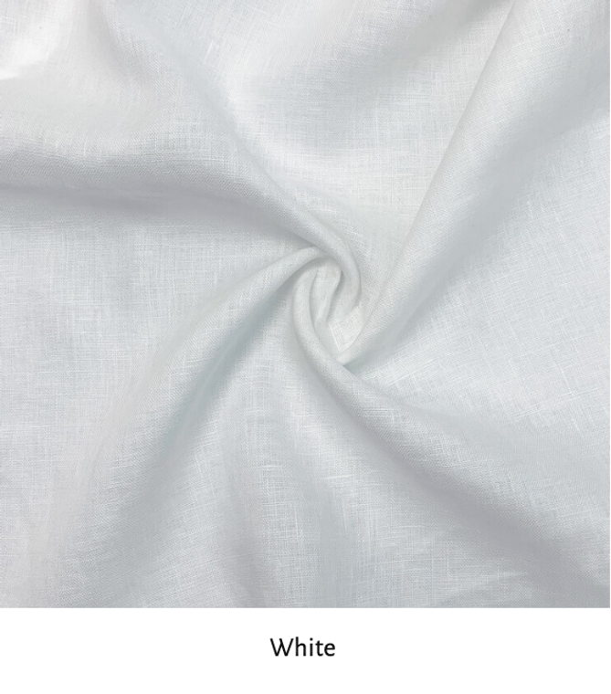 Linen 100%, Lana White,  52/53" wide, per 1/2 yard