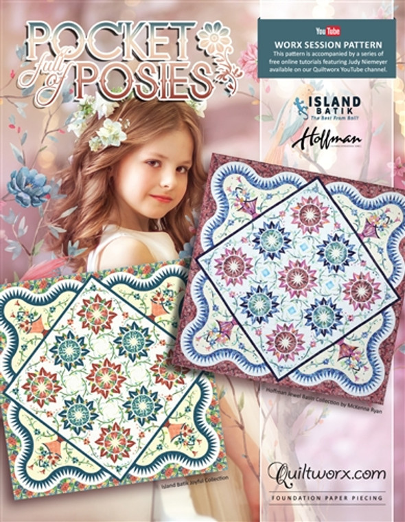 Pocket Full of Posies Pattern & Quiltworx Session Pattern