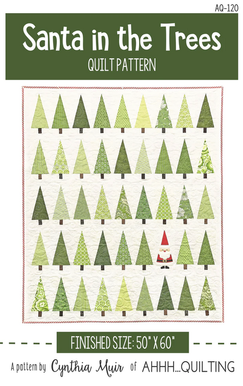 Santa in the Trees - PDF Pattern