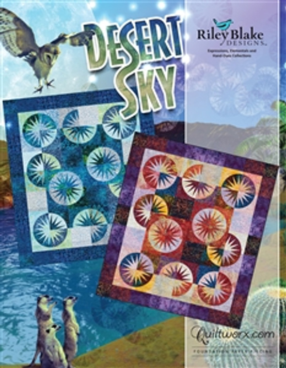 Quiltworx, Desert Sky Pattern - Riley Blake  48"x54"