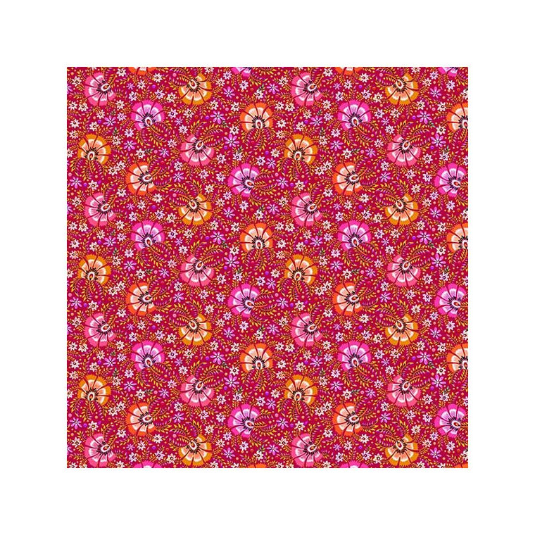 Odille Bailloeul, Organic Cotton Malaga rouge, per 1/2 yard, 18" x 55"