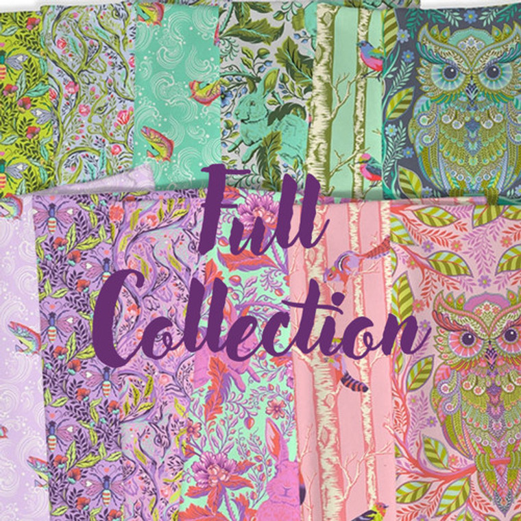 Pre-Order Fat Quarter-Full Moon Forest II - Tula Pink 50th Collection 40 Pcs
