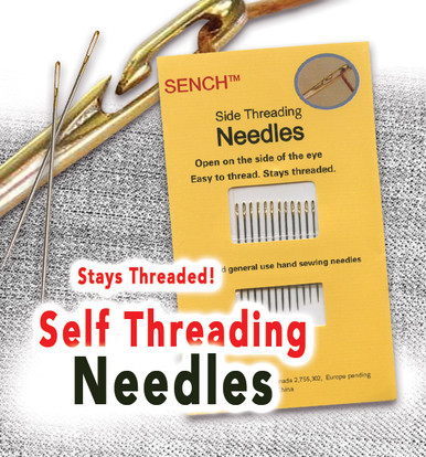 Sench / Side Threading Needle - 12pc / Assorted Sizes I I I Bay Quilts