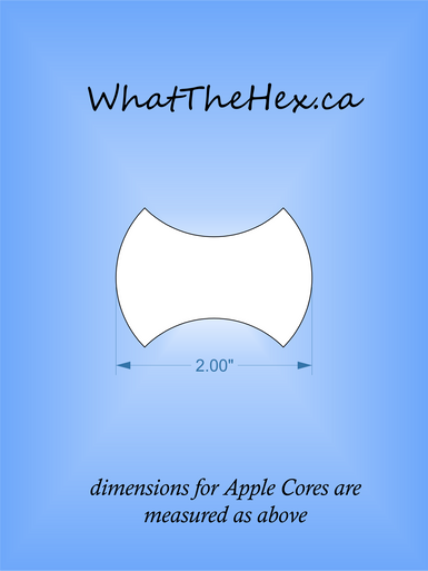 Apple Core Acrylic Template - Hyggeligt Fabrics