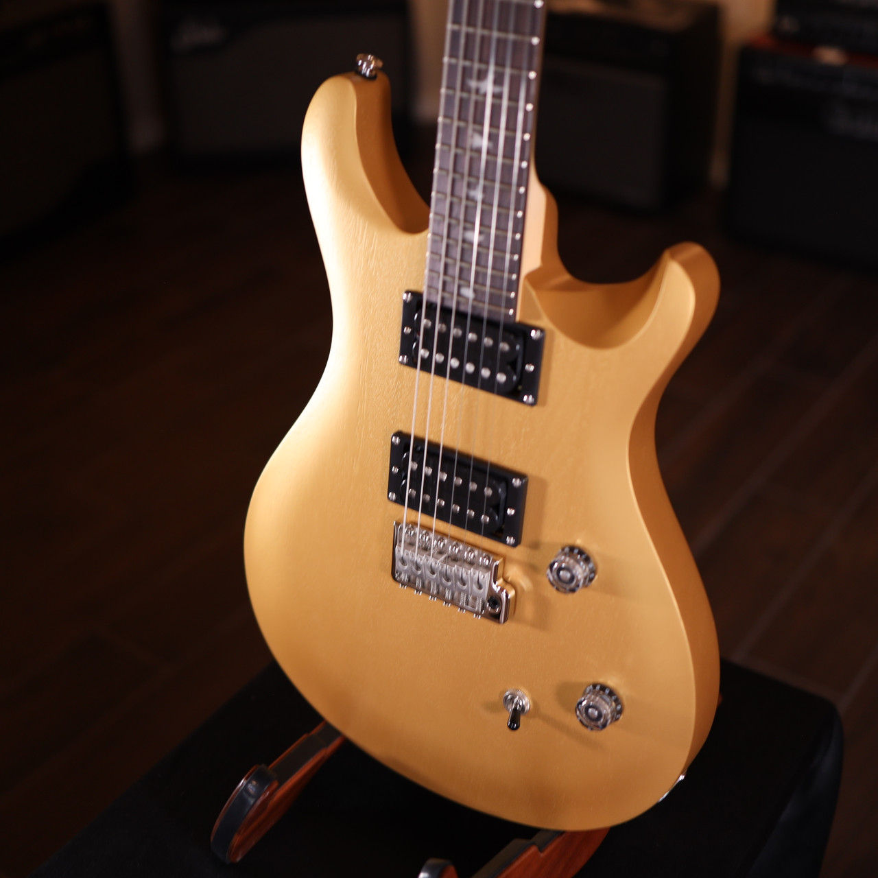 PRS SE CE 24 Standard Satin Electric Guitar - Metallic Gold Satin 9120