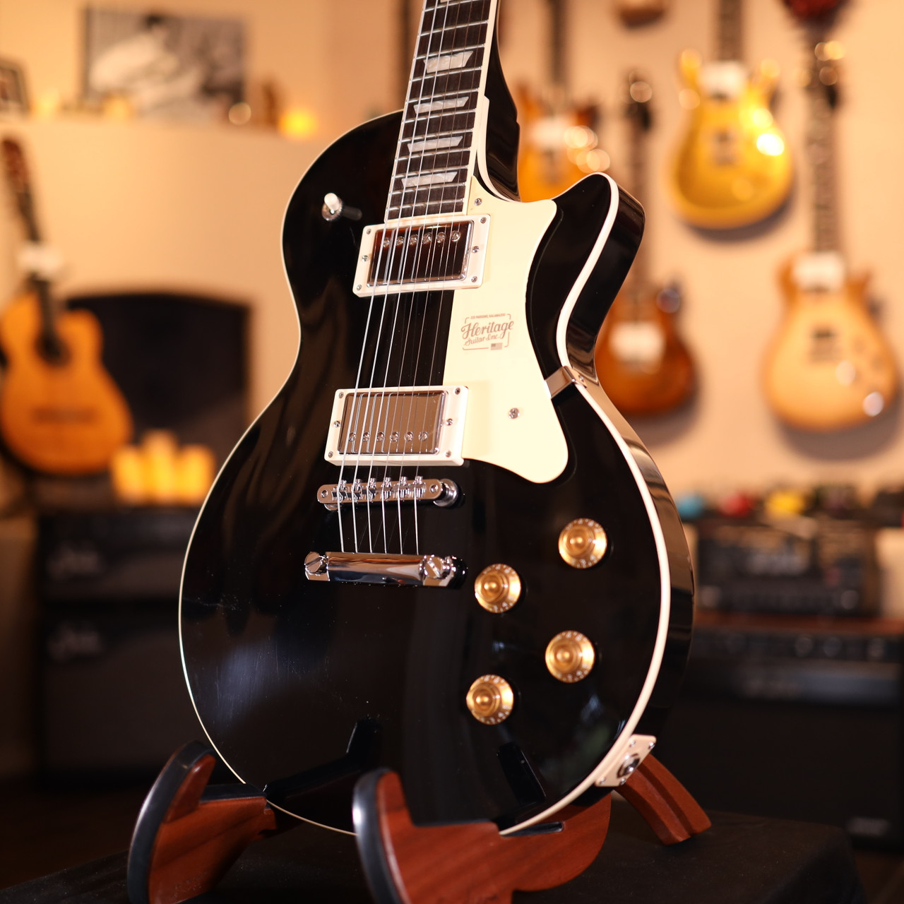 heritage H-150レスポールスタンダード黒（値下げしました） Heritage Guitar H-150 Ebony – United States