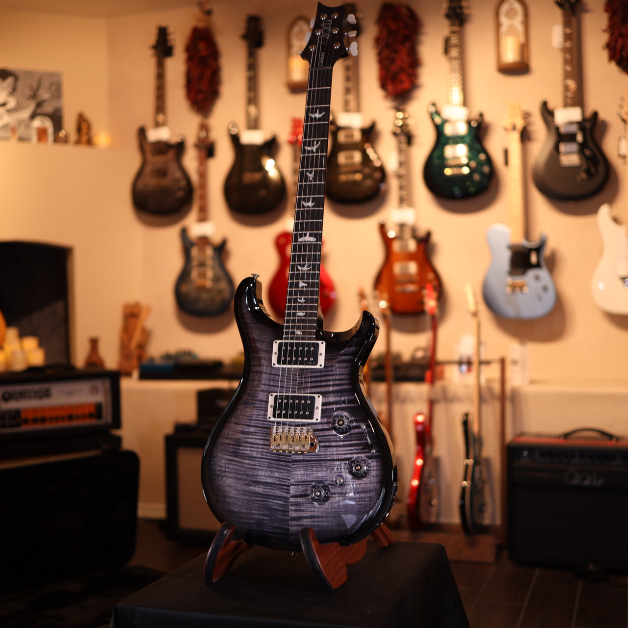 PRS Custom 24 Piezo Core Electric Guitar Sprayer's Choice Purple