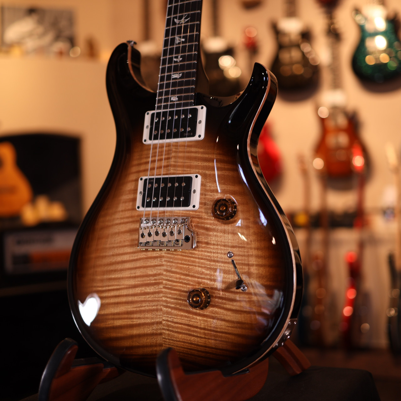 PRS Core Custom 24 Sprayer's Choice Tri-Color Edgeburst 1304