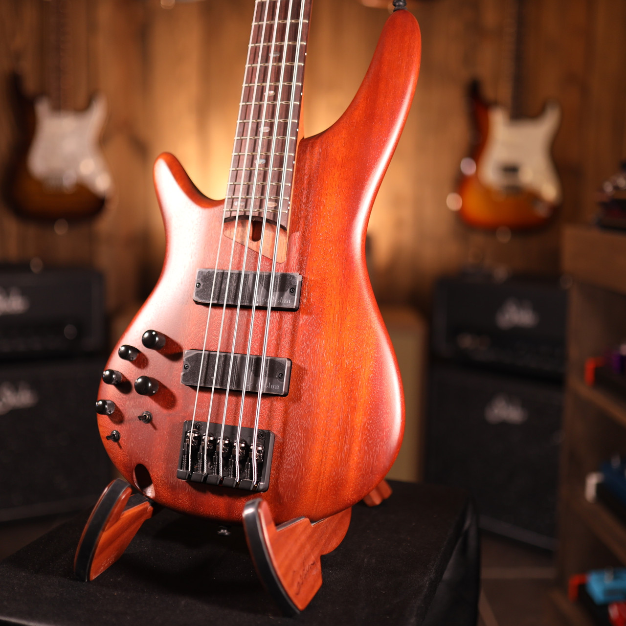 Ibanez SR505EL-BM 5-String Left-Handed Bass with Jatoba Fretboard- Brown  Mahogany 5754